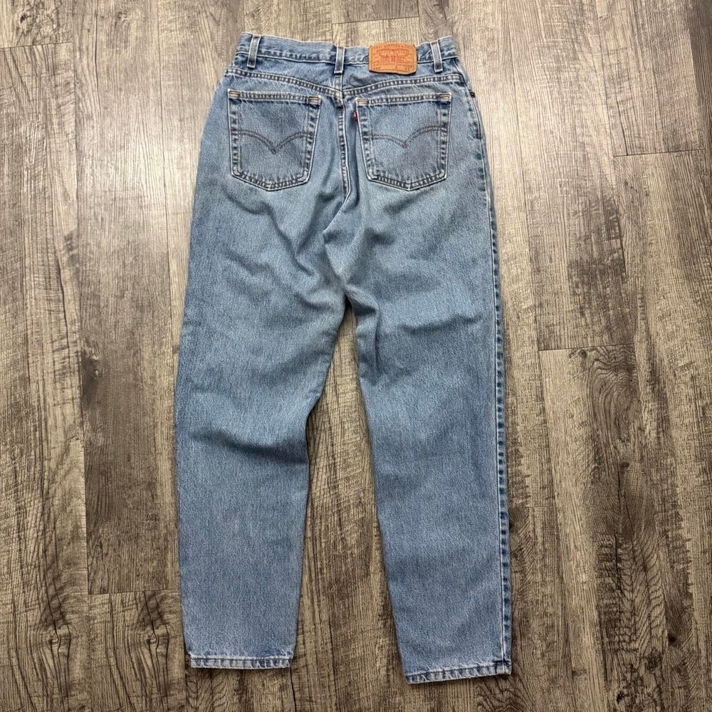 Vintage Levi's 550 Relaxed Fit Tapered Leg Denim Jeans Made in USA 12 L Mis